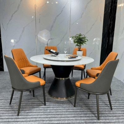 Bàn ăn tròn nhập khẩu 6 ghế Monet VIP BA61
