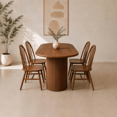 Bộ bàn ăn 4 ghế gỗ tần bì BA109