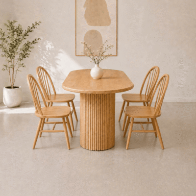 Bộ bàn ăn 4 ghế gỗ tần bì BA109