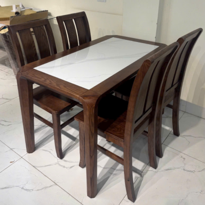 Bộ bàn ăn 4 ghế gỗ tần bì BA136