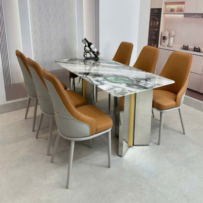 Bộ bàn ăn nhập khẩu 6 ghế cao cấp BA134