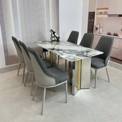 Bộ bàn ăn nhập khẩu 6 ghế cao cấp BA134