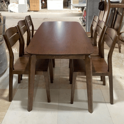 Bộ bàn ăn gỗ tần bì 6 ghế BA164