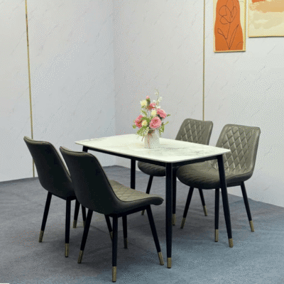 Bàn ăn nhập khẩu 1m2 4 ghế Loft Trám BA150