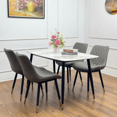Bàn ăn nhập khẩu 1m2 4 ghế Loft Trám BA150