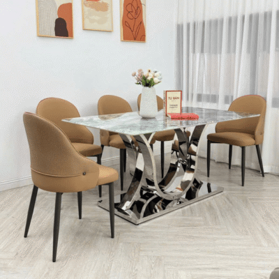 Bộ bàn ăn nhập khẩu 6 ghế cao cấp BA159