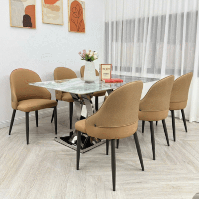 Bộ bàn ăn nhập khẩu 6 ghế cao cấp BA159