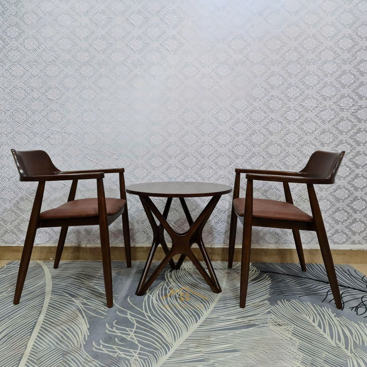 Bàn ăn tròn 2 ghế Hiroshima BA220
