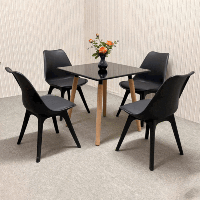 Bộ bàn ăn vuông 70x70 4 ghế BA191