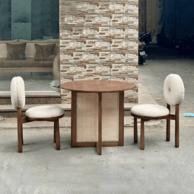 Bộ bàn ăn tròn 2 ghế Donut BA207