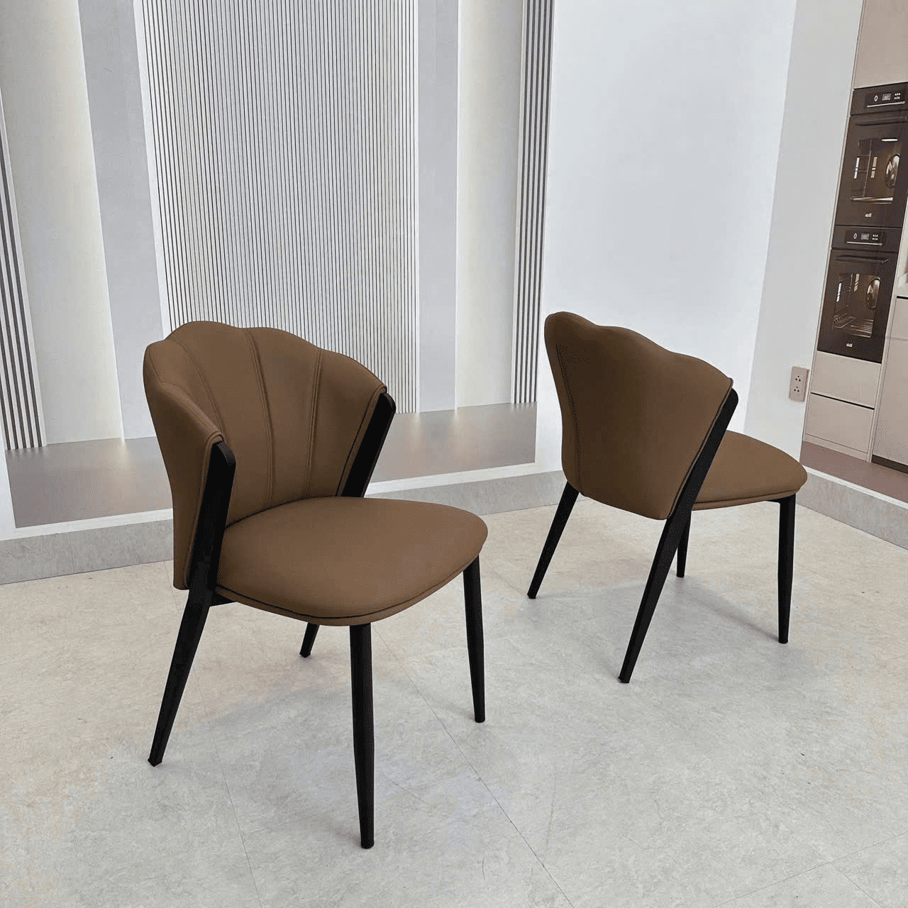 Bộ bàn ăn tròn nhập khẩu 6 ghế BA227