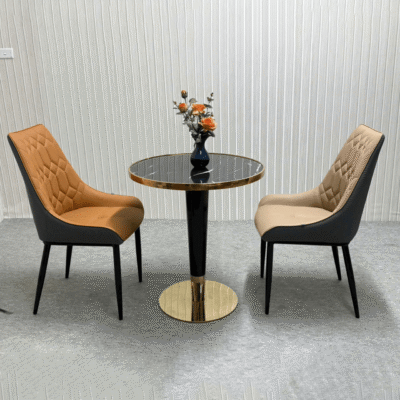 Bộ bàn ăn tròn 2 ghế Riko BA197