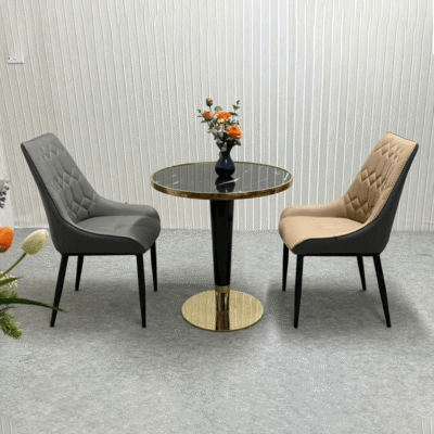 Bộ bàn ăn tròn 2 ghế Riko BA197