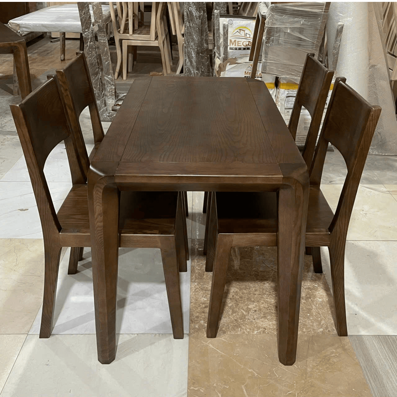 Bộ bàn ăn 4 ghế gỗ tần bì BA215