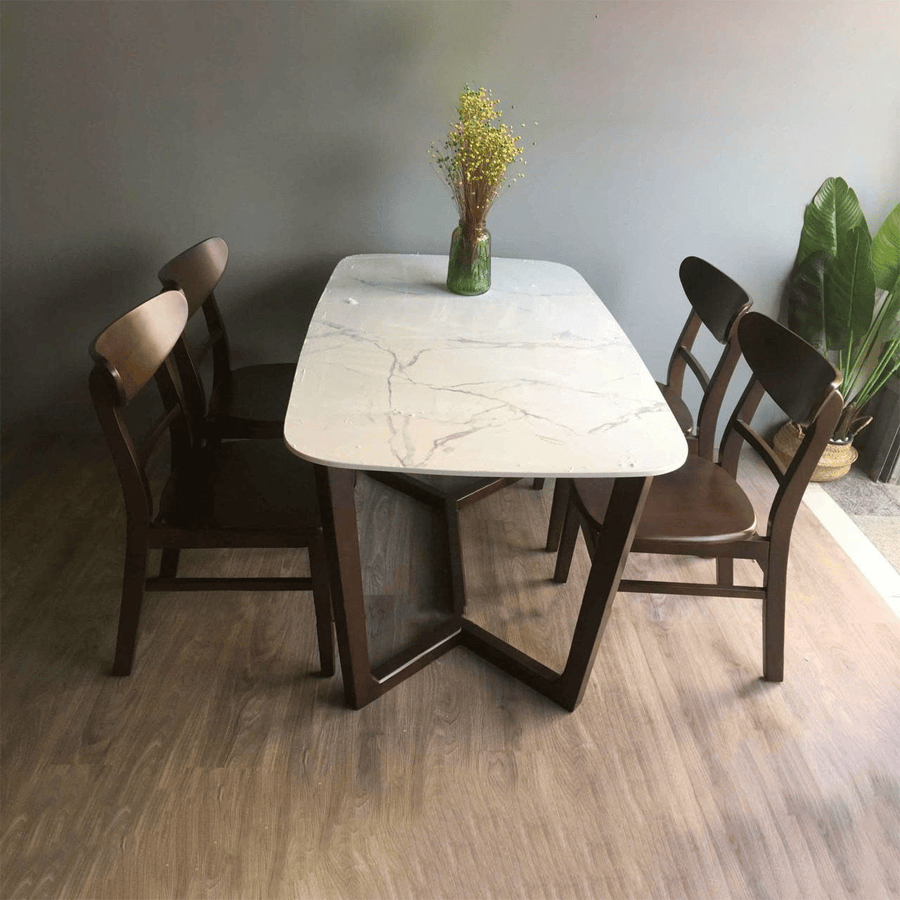 Bàn ăn Concorde 4 ghế Mango BA49