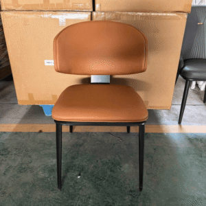 Bàn ăn nhập khẩu1m6 6 ghế Leon màu cam BA126
