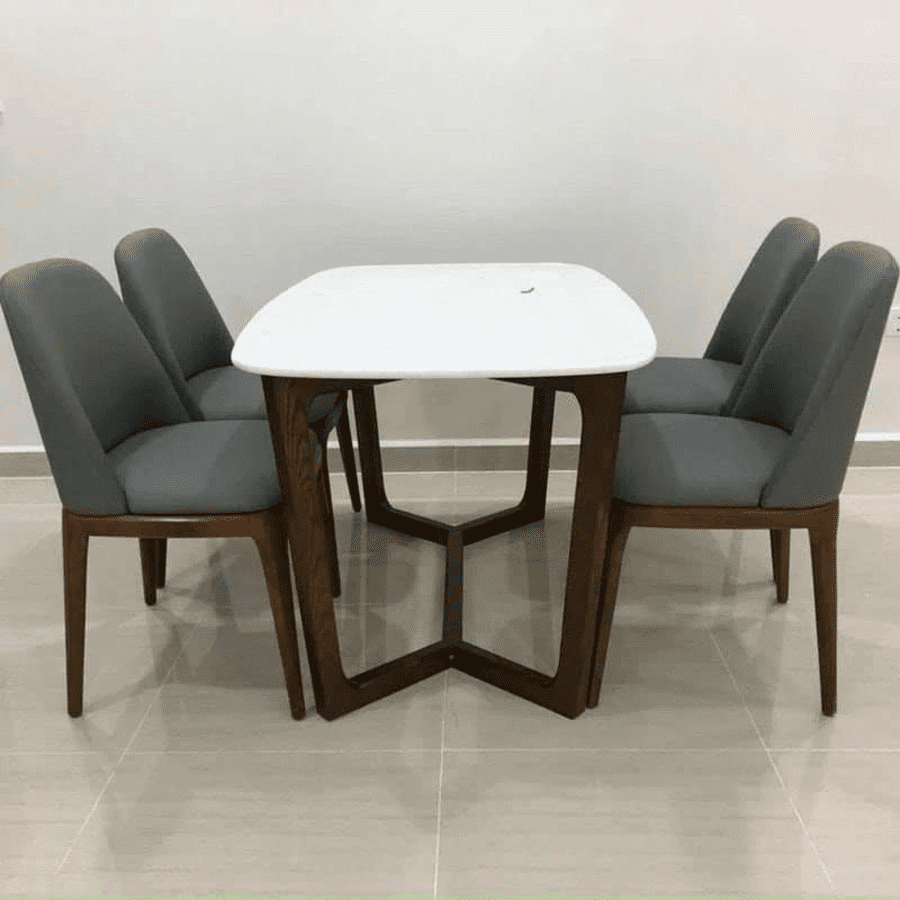 Bộ bàn ăn concoder 4 ghế grace BA42